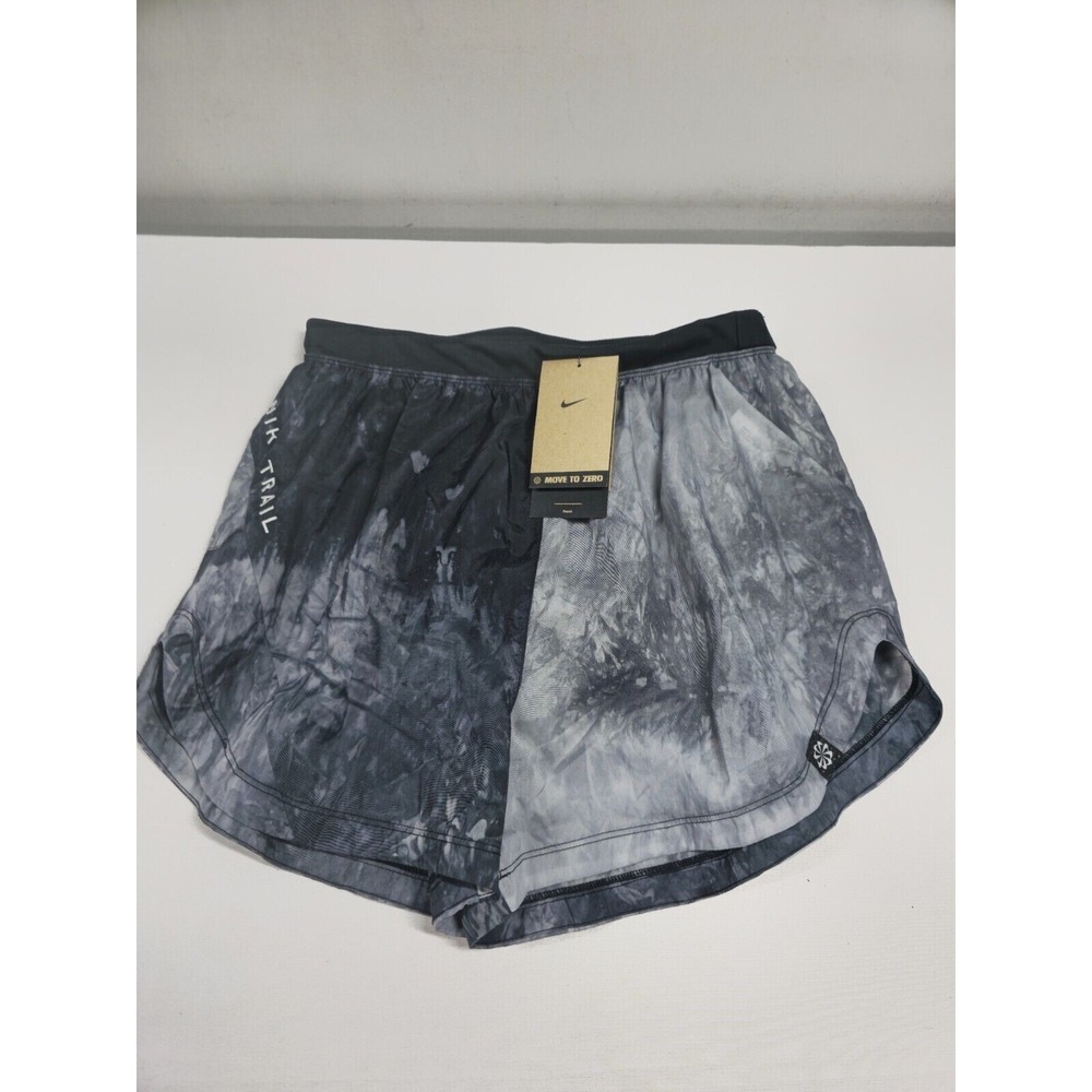 Nike Trail Repel Shorts Womens Size Small S Running Lined Black White DX1021-010